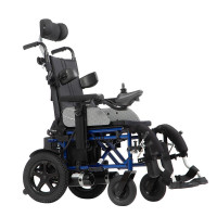 Кресло-коляска с электроприводом Ortonica Pulse 190 с регулируемой спинкой, подголовником и опорами голени, до 150 кг