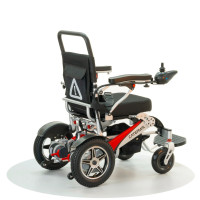 Кресло-коляска с электроприводом лёгкая складная Caterwil Ultra Lite-40, 29 кг, литиевый аккумулятор, до 125 кг