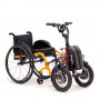 Электропривод двухколёсный МЕТ DRIVE PRO, установленный на активную коляску