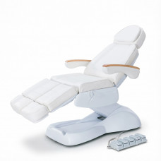 Педикюрное кресло SilverFox MZ 14435 (P144) с электроприводом, 5 моторов, подлокотники из эвкалипта