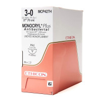 Монокрил Плюс фиолетовый М4 (1) колющая игла СТ 90 см 36 шт MCP4959H