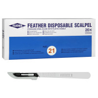 Скальпель одноразовый Feather №21 20 шт Япония