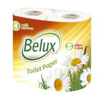 Туалетная бумага Belux 2 слоя белая 4 шт
