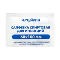 Салфетка для инъекций Apexmed 60х100 мм 100 шт