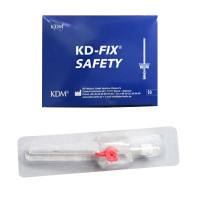 Катетер внутривенный с крыльями и дополнительным портом ПУР Сэйфи KD-FIX 20G