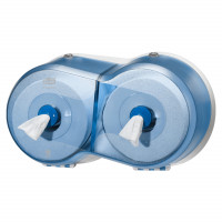 Диспенсер для туалетной бумаги в мини рулонах Tork SmartOne 472027 двойной синий
