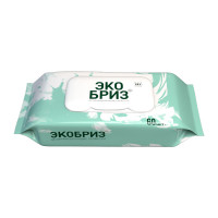 Экобриз салфетки дезинфицирующие 140х180 мм №60 флоу-пак