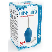 Спринцовка с двумя наконечниками Альфапластик ПВХ Б-15
