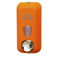 Диспенсер для жидкого мыла Lime 971003 заливной 0,6 л оранжевый