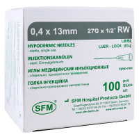 Игла инъекционная SFM 0,40х13 мм 27G 100 шт