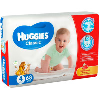 Подгузники Huggies Classic SoftDry 7-18 кг 68 шт