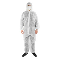 Комбинезон одноразовый, 35г./м 2, белый, р. XXL (р.54-56)