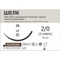 Шелк плетеный М3 (2/0) 75-ШПИ Р1 N230316