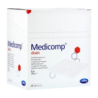 Салфетки Medicomp drain steril стерильные 6 слоев 7,5х7,5 см 25х2 шт