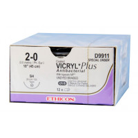 Викрил Плюс фиолетовый М5 (2) колющая игла 48 мм 90 см CTX 36 шт VCP372H