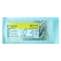 Кетгут USP (3/0) колющая игла 25 мм 75 см изгиб 1/2 25 шт
