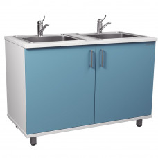 Модуль прямой с двойной мойкой  ZERTS 102-002-2 М